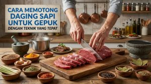 cara memootng daging sapi untuk gepuk dengan teknik yang tepat