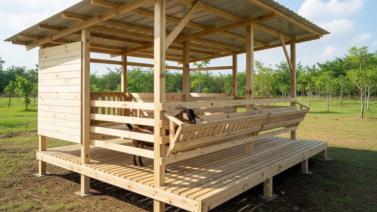 manajemen kandang kambing modern