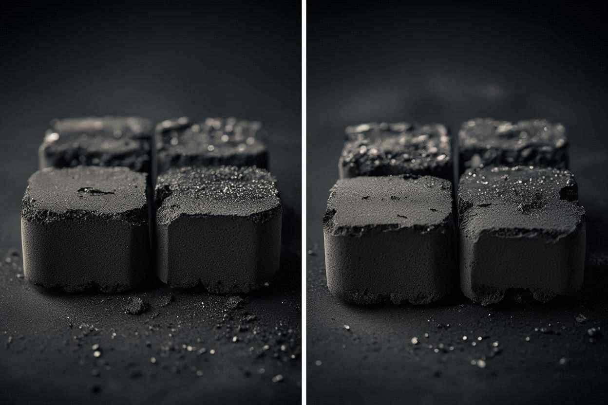 why low ash briquettes are better for shisha