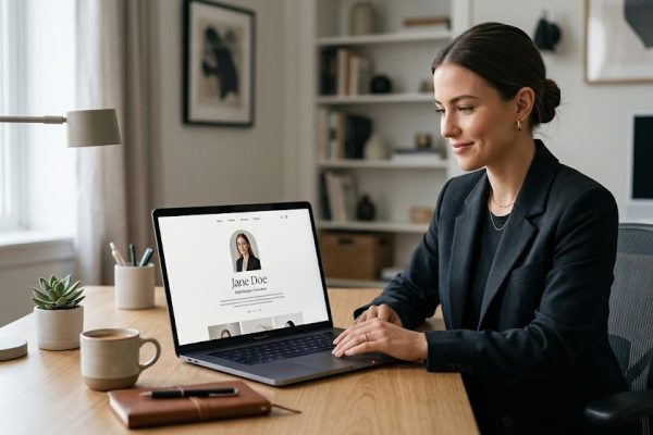 website profesional untuk identitas