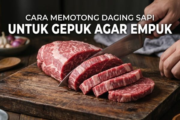 cara memotong daging sapi untuk gepuk agar empuk