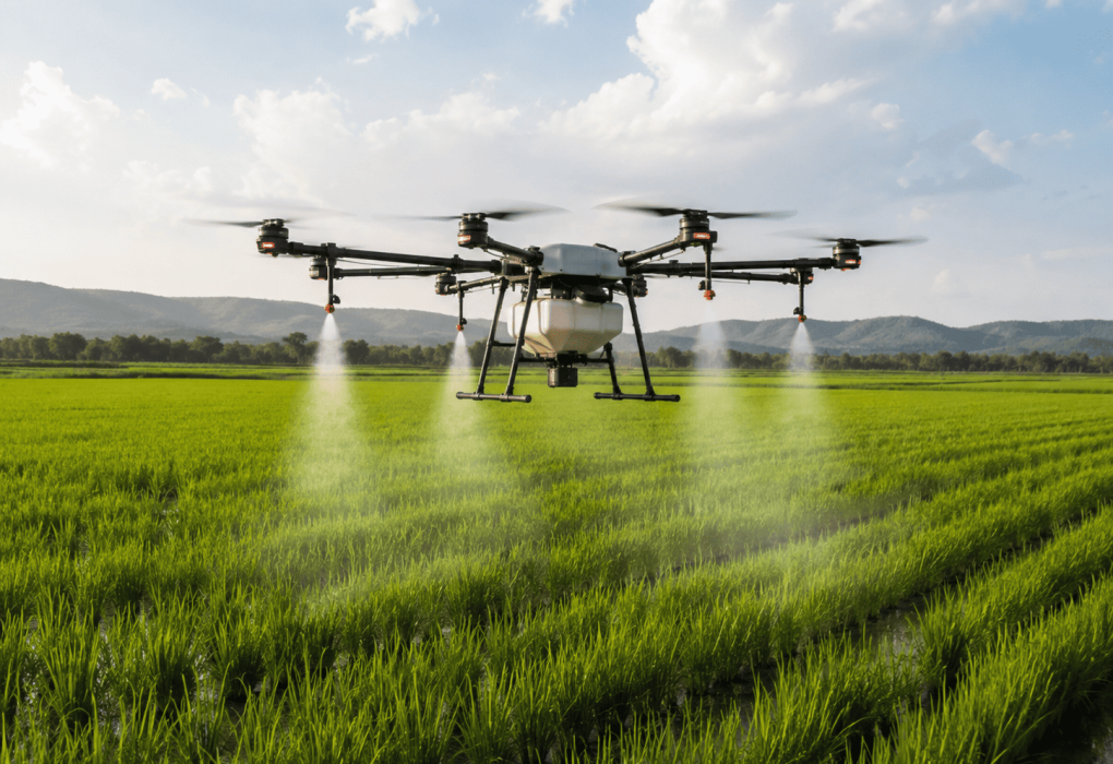 keuntungan menggunakan drone sprayer pertanian