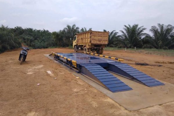 berapa lama pemasangan timbangan truk portable
