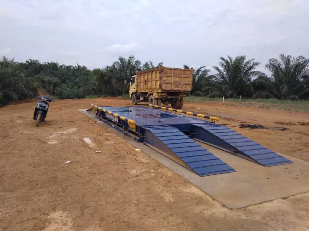 berapa lama pemasangan timbangan truk portable